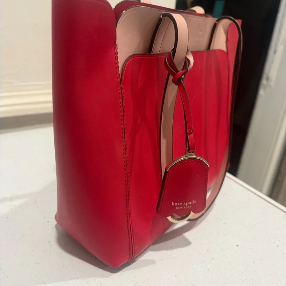 Kate Spade Magnolia Street Tote - pink and red - Picture 2 of 6
